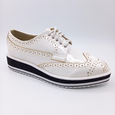 Derbies Richelieu Chaussures Femme Compensées 36 et 37 Blanche
