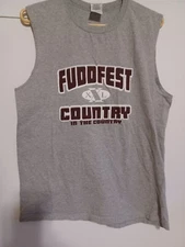 Gildan Ultra Cotton FuddFest Country In The Country Mens  Tank Top  Shirt Medium