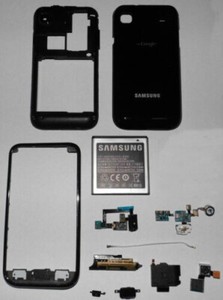 Samsung Galaxy S I9000 Konvolut Ersatzteile Akku Gehäuse Kamera Homebutton