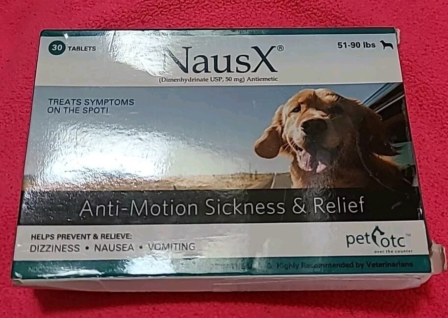 NausX Anti-motion sickness relief for dogs Exp5/25 (A)