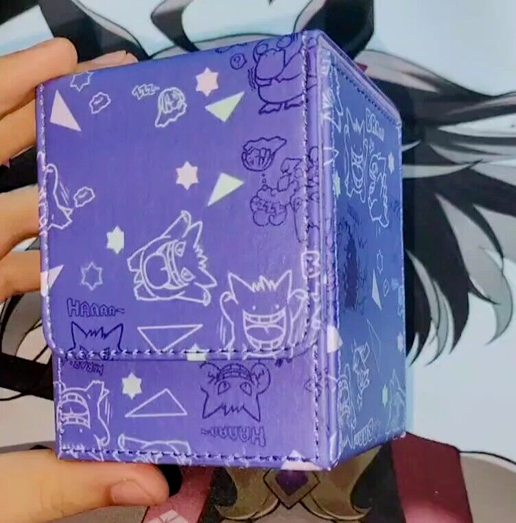 Pokmon Card Deck Box Gengar Game Card Storage Box Hard Case Holder Desk Game US Pokmon Card Deck Box Gengar Game Card Storage Box Hard Case Holder Desk Game US