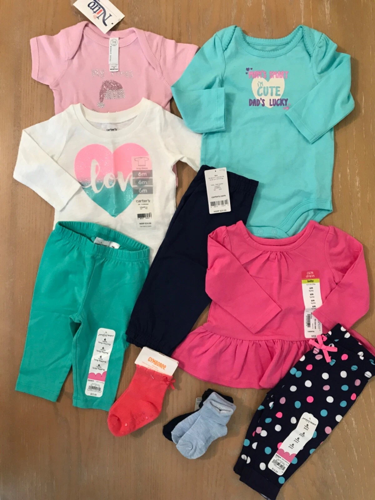 New! Jumping Beans & Others Infant Girls Winter Clothing Lot of 9 Size 6 Months