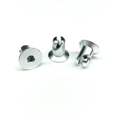 Quarter Turn Hex Head DZUS Button Fasteners - 700 Flat 10pk