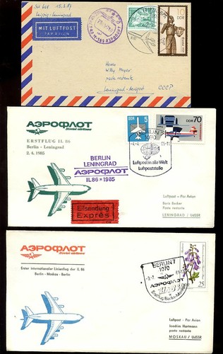 FIRST FLIGHT COVERS ...PRICED as GROUPS of 6 ...by AIRLINE COUNTRY EUROPE etc.. - Picture 5 of 44
