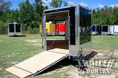 #ad NEW 8.5 X 24 Enclosed Cargo Snowmobile Toy Car Hauler Landscape Trailer w Ramps $8395.00