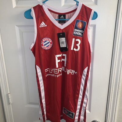 NWT ADIDAS BAYERN MUNCHEN FOSTER #13 MEN XS BASKETBALL JERSEY FC BEKO BUNDESLIGA
