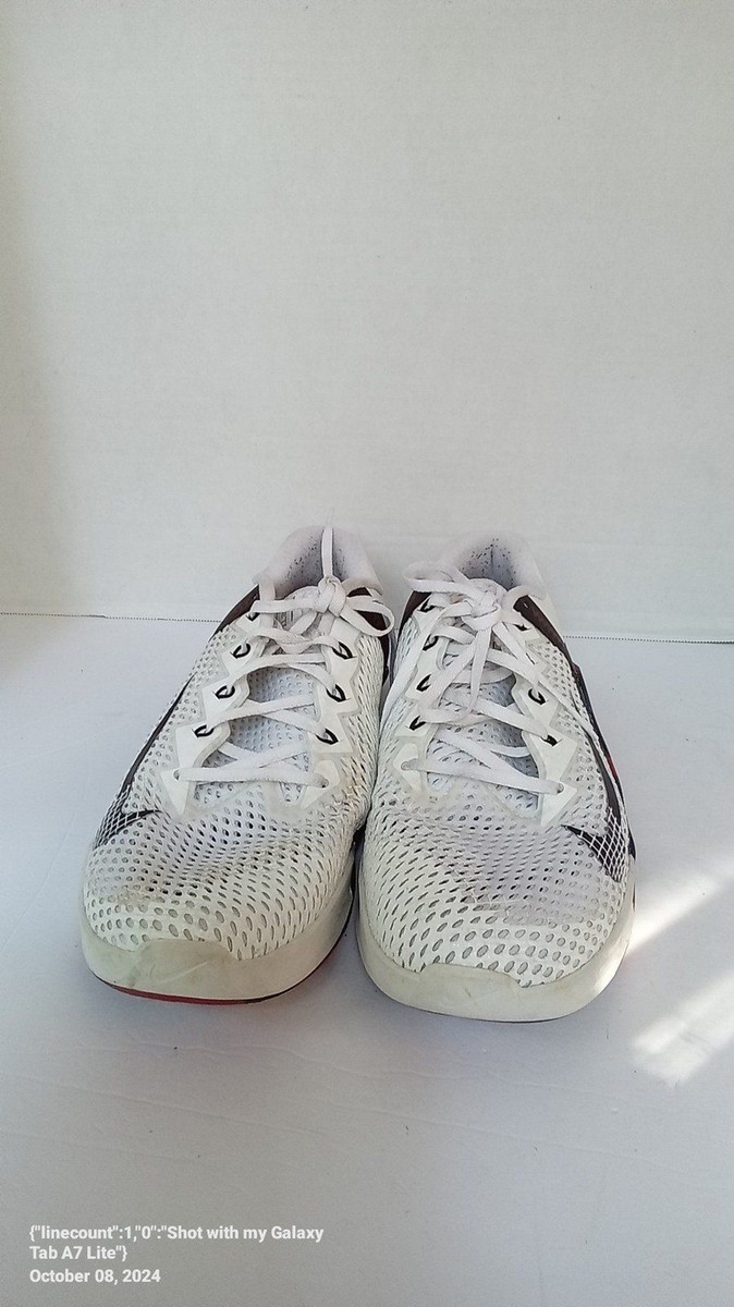 Nike‎ Metcon 6 Mens Training Shoes White Black Red Blue CK9388-101 Nike Metcon 6 Mens Training Shoes White Black Red Blue  main image 2