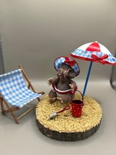 Miniature hippopotamus cub - approx. 2.5" 5cm crocheted OOAK HANDMADE