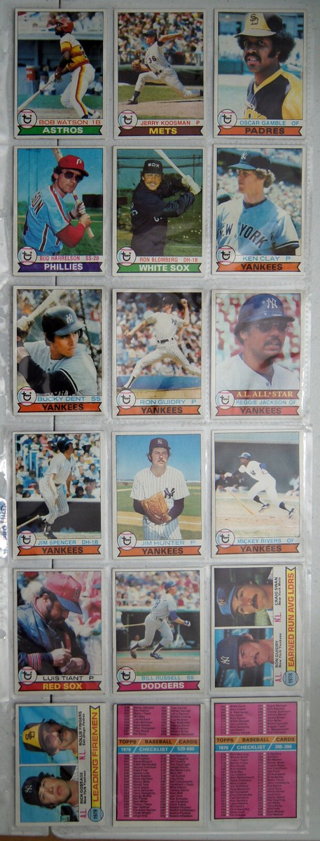 1977 Topps Baseball Vintage 70 Card Set in acid free pages w