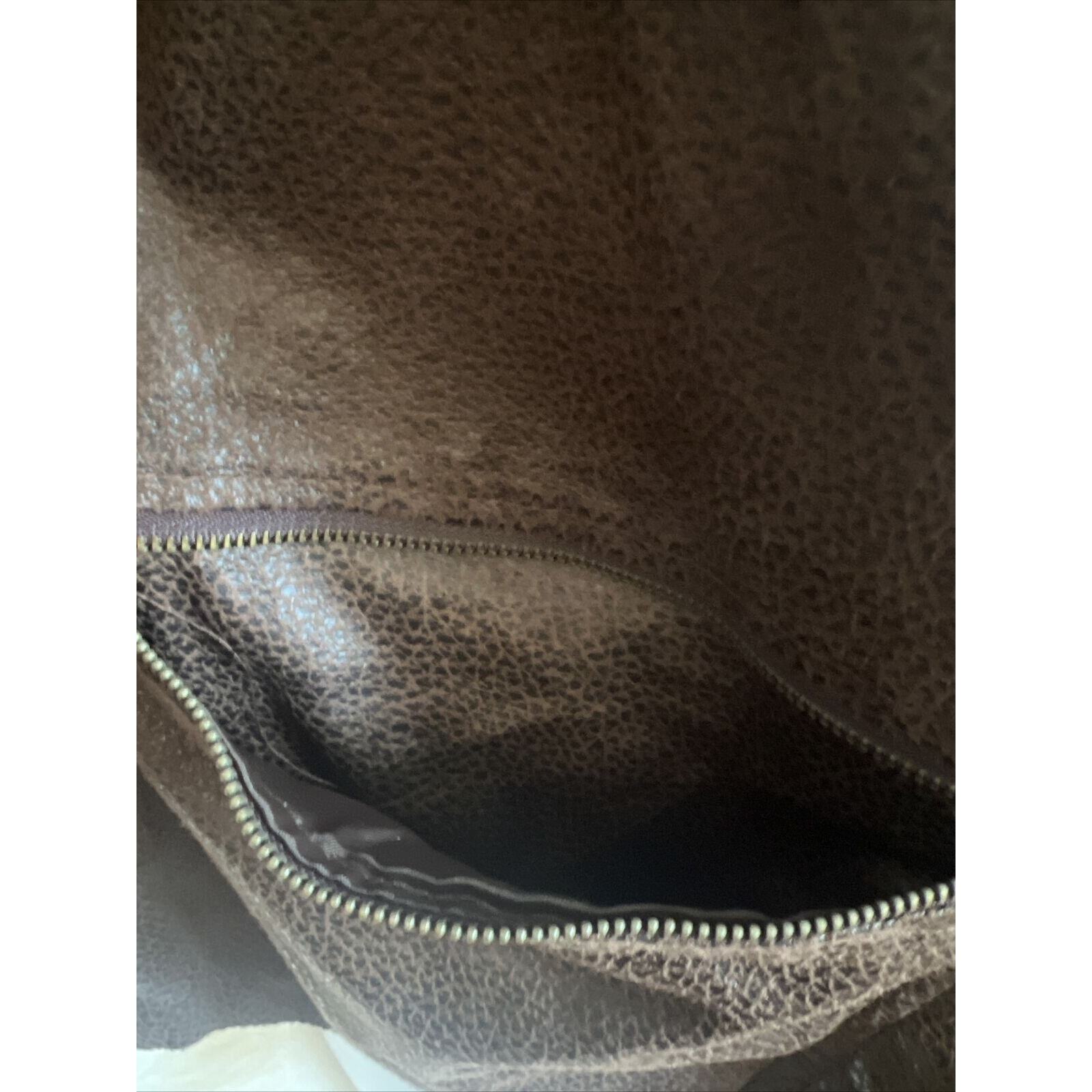 Womens Notations Open Front Jacket Small Faux Lea… - image 5