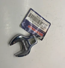 WESTWARD 19mm Crowfoot Wrench - 3/8" Drive - Open End - Chrome Finish