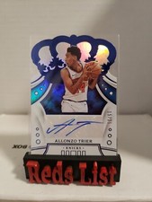 2019-20 Crown Royale Crown Rookie-Auto Blue 15/25 Allonzo Trier CA-ATR KNICKS 