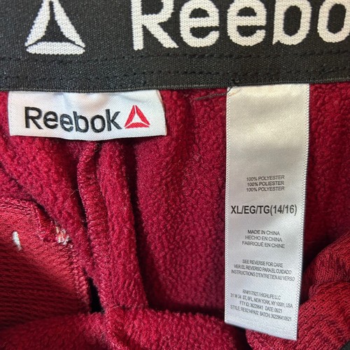 Reebok Youth Boys Red Joggers Size XL 100% Polyester Zippered pocket - Picture 9 of 13