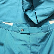 Vintage 70s Sansabelt Golf Pants Mens 34 Teal Poly/cotton
