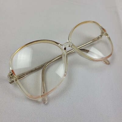Luxottica Italy Clear Vintage Glasses Belle Avant Garde
