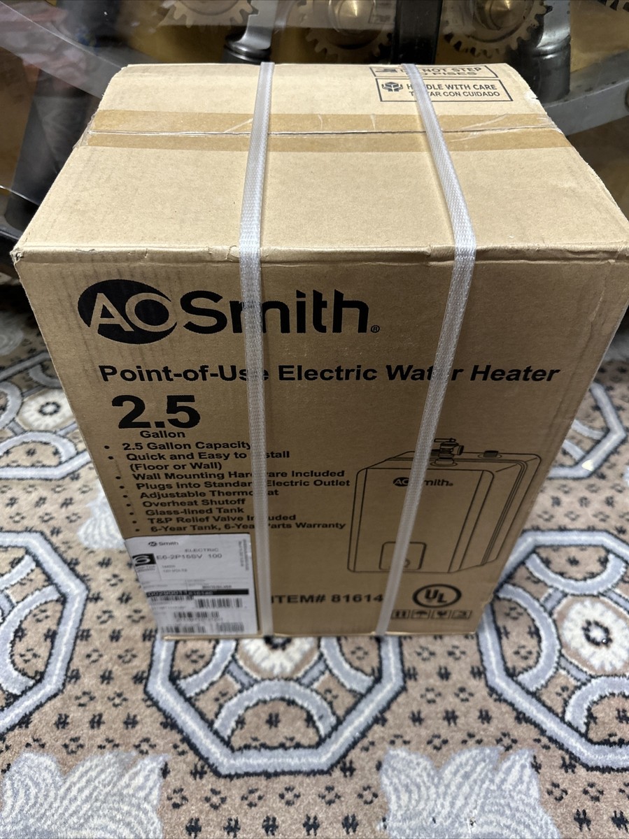 A.O. Smith Small 2.5-Gallon 1440-Watt Point Of Use Electric Water Heater |  eBay