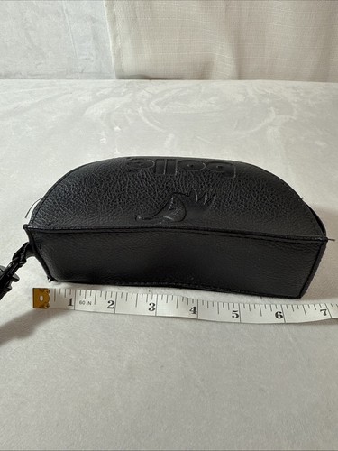 Estuche para gafas de sol de cuero Bolle estuche negro con logotipo ¡Solo a presión bonito! ¡Raro! - Imagen 9 de 10