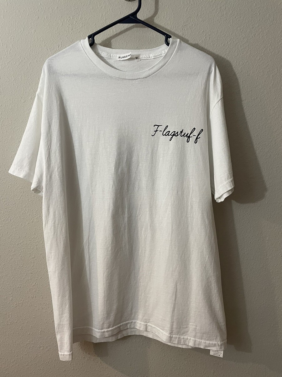 F-Lagstuf-F x Kakusen-En Agave Cotton White Logo Graphic Tee Size 