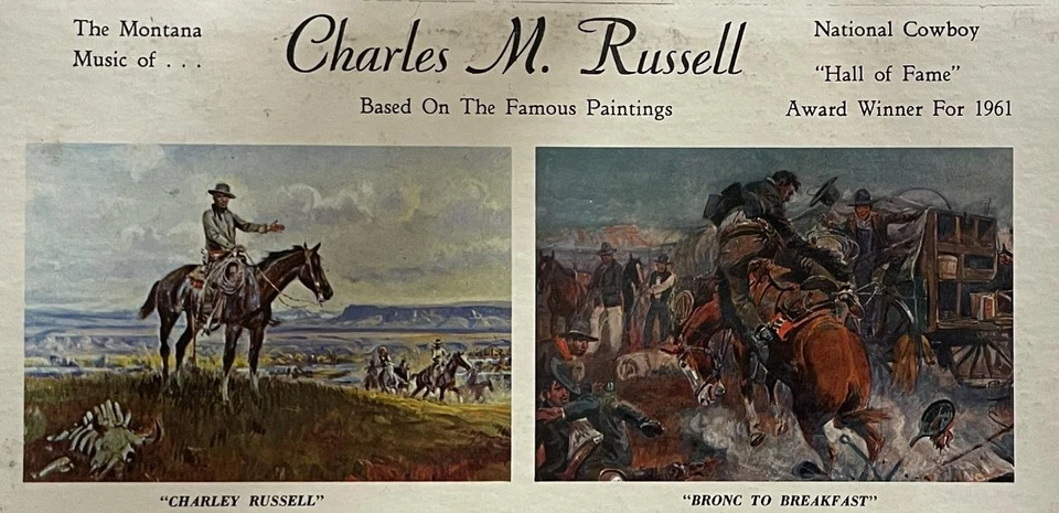 Cliff Carl The Montana Music of Charles M. Russell LP EX SRC Western Folk (1961) - Изображение 3 из 4