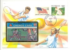 USA 1993 TENNIS SPEC CV + TELEPHONE CARD --VF