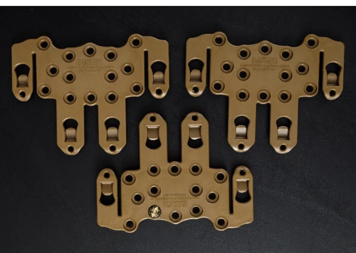 Lot of 3 Blackhawk SERPA Holster Ambidextrous STRIKE MOLLE Platform Coyote Tan - Image 2 of 4