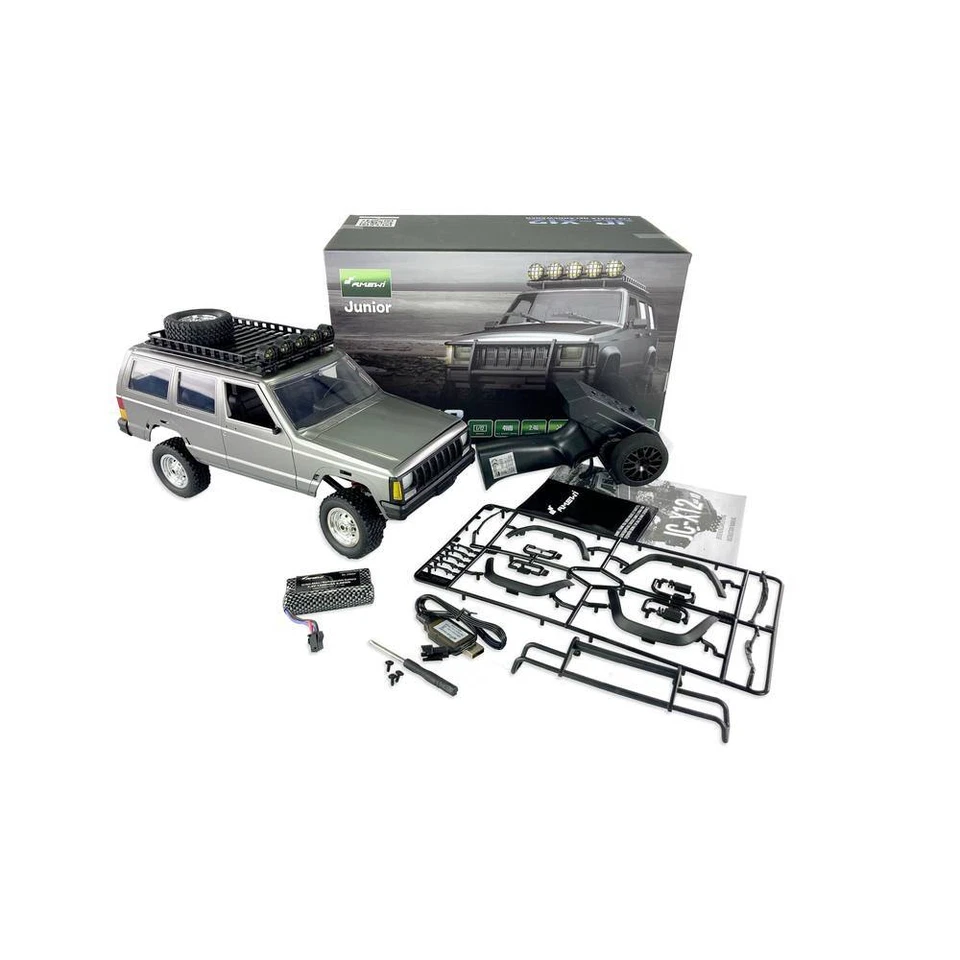 Amewi JC-X12 Scale Argento Brushed 1:12 Automodello Elettrica Fuoristrada 4WD - Immagine 2 di 4