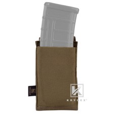 KRYDEX Single 5.56 Open Top Mag Pouch Tactical Magazine Pouch MOLLE Coyote Brown
