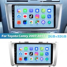 Car Stereo Radio Android 15 Apple CarPlay GPS Navi BT For Toyota Camry 2007-2011