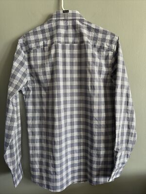 NWT Geoffrey Beene Slim Hazy Blue Long Sleeve Dress/Casual Shirt 14-14.5 |  eBay