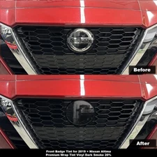 Crux Motorsports Dark Smoke 20% Badge Overlay Tint for 2019+ Nissan Altima