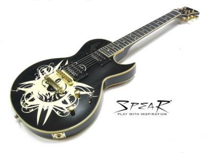 E-Gitarre SPEAR  Monkey Signature SHL 1 Black 2H 