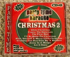 PARTY TYME KARAOKE CHRISTMAS 2 CD FREE SHIPPING