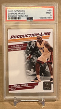 2010-11 Donruss Production Line 772/999 LeBron James #85 PSA 9 Cavaliers Low Pop