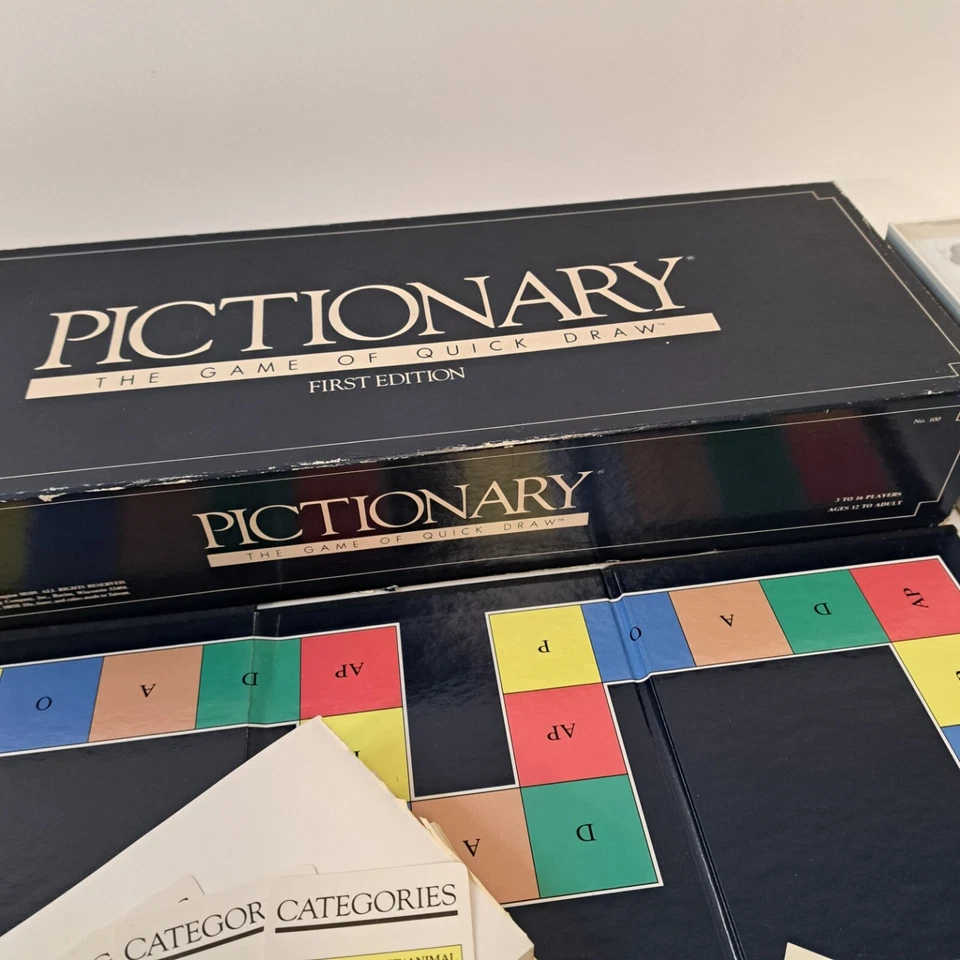 1985 Pictionary First Edition Board Game, 3 to 16 players Ready to play Complete - Image 4 of 4