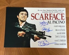 *SCARFACE* signed 12x18 poster *STEVEN BAUER, ANGEL SALAZAR, PEPE SERNA* PROOF 7