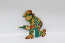 VERY NICE TIN LITHO WESTERN COWBOY SHOOTING CLICKER TOY