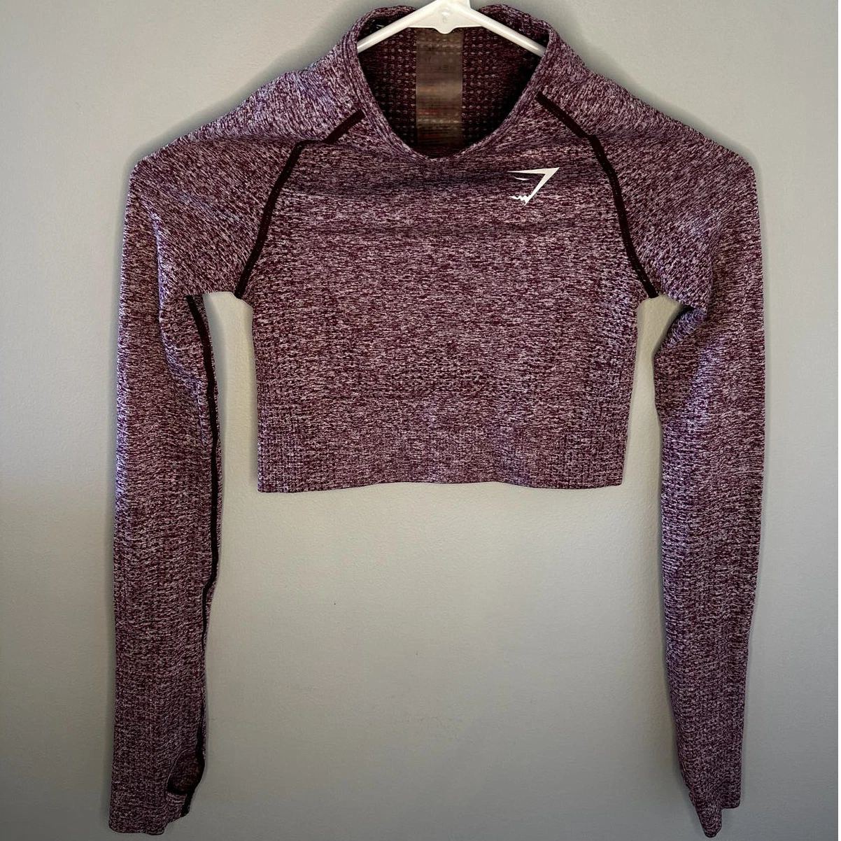 gymshark vital seamless long sleeve cropped shirt