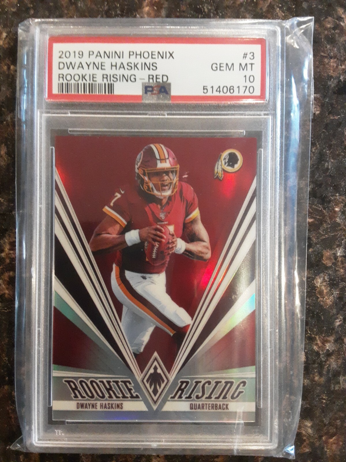 Dwayne Haskins Panini Phoenix Rookie Rising #3 Red