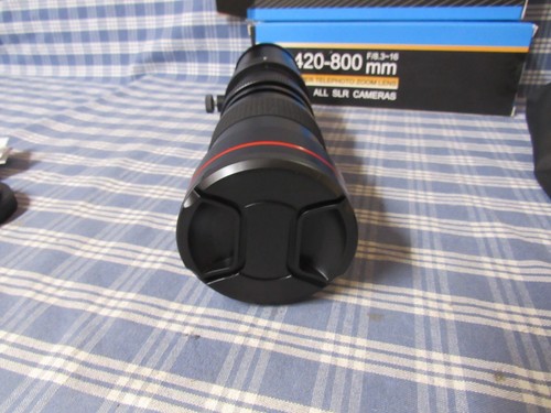Super Telephoto Zoom Lens 420-800mm f/8.3 + T2-EOS Adapter FAST FREE SHIPPING. - Picture 6 of 13