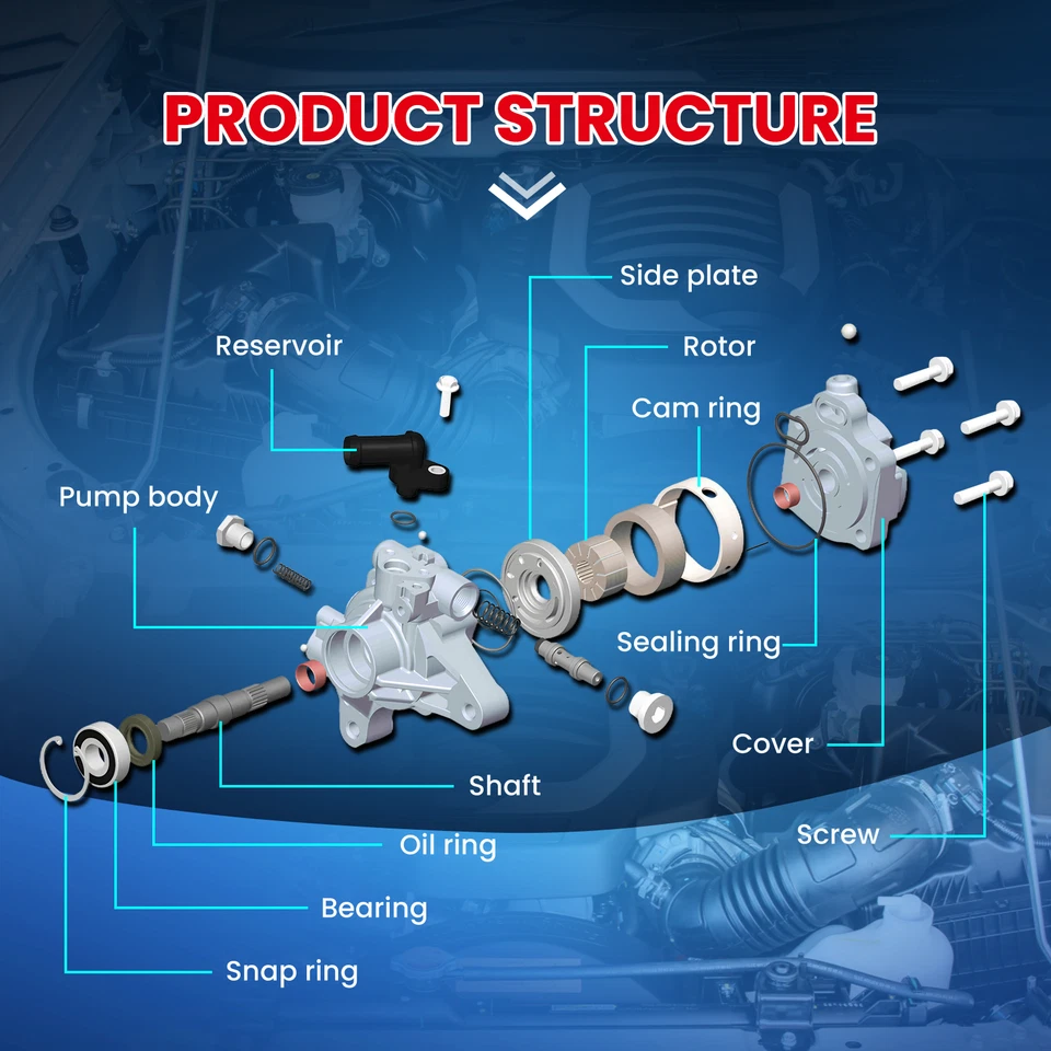 Bomba de dirección asistida 96-822 para 97-13 Chevrolet Corvette Base Z06 5,7 6,2 L 7,0 L Foto 4 de 4