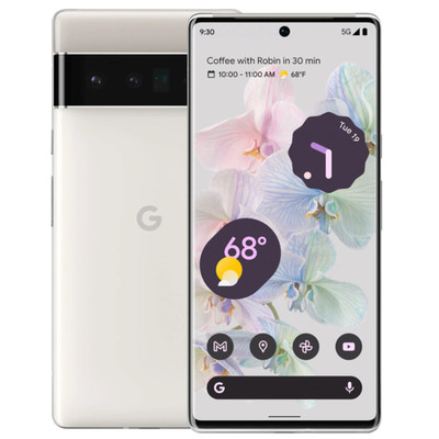 Google Pixel 6 Pro 5G   12GB RAM   256GB   Cloudy White   Neu   Original