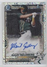 2021 Bowman Chrome Prospect Speckle Refractor 129/299 Michael Guldberg Auto c5r