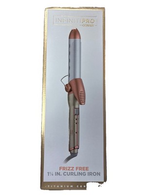 Conair Infinite Pro Frizz Free 1-1/4  Curling Iron Titanium Ceramic ~OPEN BOX