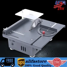 Mini Table Saw Tabletop Saw Electric Precision Benchtop Saw w/ Sliding Ruler