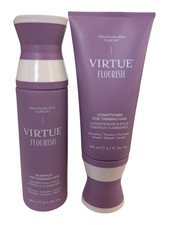 VIRTUE Flourish Shampoo Thinning Hair Alpha Keratin Volumizing New, Ships Free