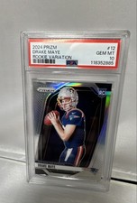 2024 Panini Prizm - Rookie Variations Drake Maye #12 Silver Prizm (RC) PSA 10