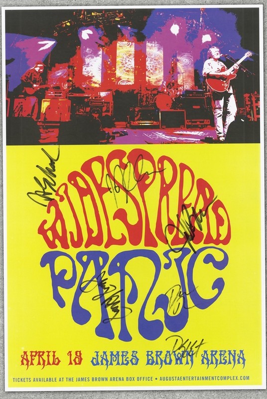 Widespread Panic Augusta GA 2016 Concert Poster Signed by Full Band 13x19