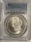 1880-S $1 Morgan Silver Dollar MS 64 Blue Label🔥🔥🔥🔥￼