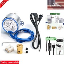 Synchronous Turntable Motor 5-6RPM 4W AC 100-127V for Cup Turner, CCW/CW, Met...