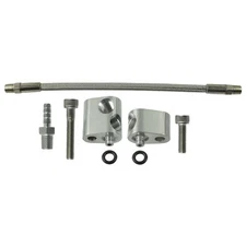 ICT Billet Cooling System Crossover 551675; Steam Port Crossover for Chevy LS